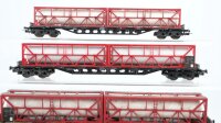 Roco H0 Konvolut Rungenwagen mit Ladung DB
