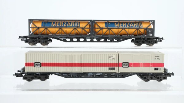 Roco H0 Konvolut Rungenwagen mit Ladung DB