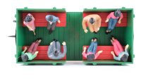 LGB G Hochbordwagen mit Sitzgarnituren und Figuren