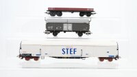 Jouef H0 Konvolut Kühlwagen STEF Niederbordwagen...