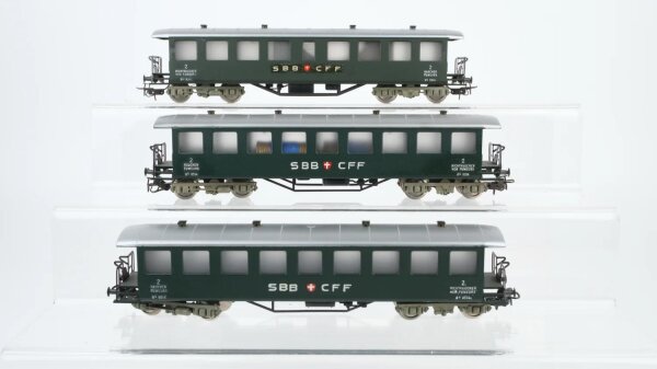 Fleischmann H0 Konvolut Personenwagen 2.Kl. SBB-CFF