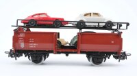 Märklin H0 4613 Autotransportwagen mit 4 PKW (Porsche/VW) DB