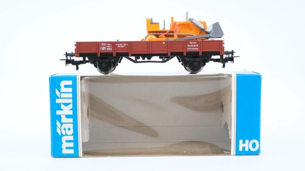Märklin H0 4424 Niederbordwagen (mit Planierraupe)  Kklm 505  X05 der DB