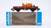 Märklin H0 4424 Niederbordwagen (mit Planierraupe)...