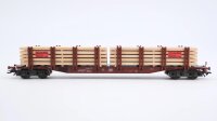 Märklin H0 47714 Rungenwagen mit Schnittholz  Snps...