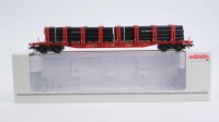 Märklin H0 47717 Rungenwagen mit MANNESMANN-Rohren...