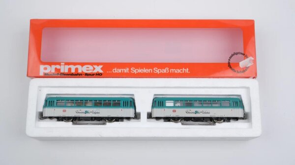 Märklin H0 3012 Schienenbus BR 798 mit Steuerwagen BR 998 Chiemgau-Bahn DB Wechselstrom (vermutlich verharzt)