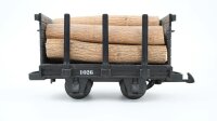 LGB G 1026 Stirnbordlore mit Holzladung und Rungen