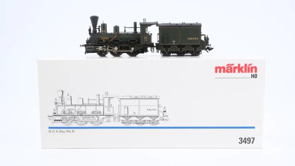 Märklin H0 3497 Dampflok MURNAU Reihe B VI. K.Bay.Sts.B. Wechselstrom