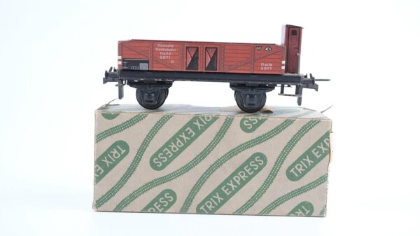 Trix Express H0 20/75 Niederbordwagen mit Bremserhaus DRB