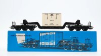 Märklin H0 4618001 Tiefladewagen mit Übersee-Kiste  SST 53  St 52 der DB