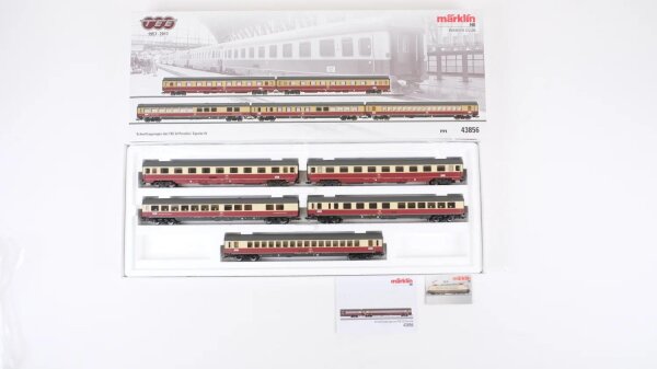 Märklin H0 43856 Schnellzugwagen-Set TEE 32 Parsifal DB Wechselstrom