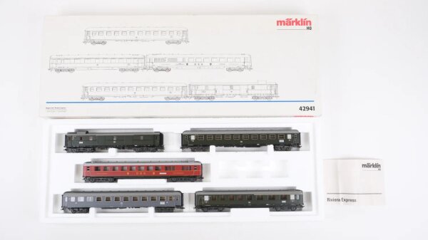 Märklin H0 42941 Wagen-Set "Riviera Express"