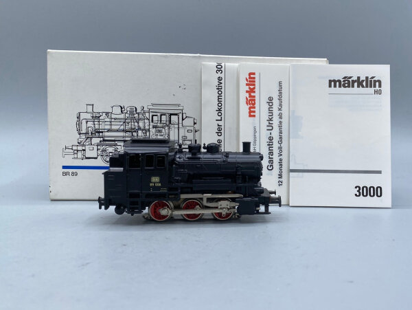 Märklin H0 3000 Dampflok BR 89 der DB Wechselstrom (13005650)