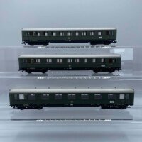 Liliput H0 Konvolut Personenwagen 1.Kl, 1./2.Kl, 2.Kl grün DB (17007498)