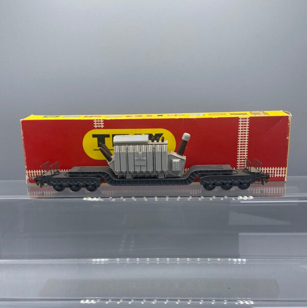 Trix H0 Tiefladewagen m. Trafo DB (17007084)