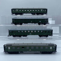 H0 Konvolut 4achsige Personenwagen, 1.Kl, 2.Kl, grün, DB (17007666)