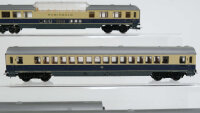 LIMA H0 Konvolut 4achs Personenwagen, Panoramawagen, Speisewagen "Rheingold", beige/blau, DB/DSG (17007712)