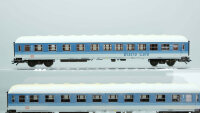 ROCO H0 Konvolut 4achs Schnellzug-Personenwagen 1.Kl, 1.Kl/Bistro Cafe, 2.Kl, blau/weiß, DB (17007718)