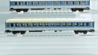 ROCO H0 Konvolut 4achs Schnellzug-Personenwagen 1.Kl, 1.Kl/Bistro Cafe, 2.Kl, blau/weiß, DB (17007718)