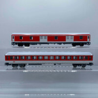 ROCO H0 Konvolut 4achsiger Personenwagen 2.Kl, Gepäckwagen rot/weiß DB (17007656)