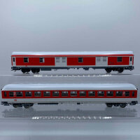 ROCO H0 Konvolut 4achsiger Personenwagen 2.Kl, Gepäckwagen rot/weiß DB (17007656)