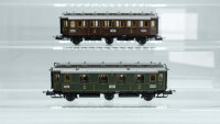 Trix H0 Konvolut 3achs. Personenwagen 1./2.Kl grün, 3.Kl braun, Länderbahnen (17007790)