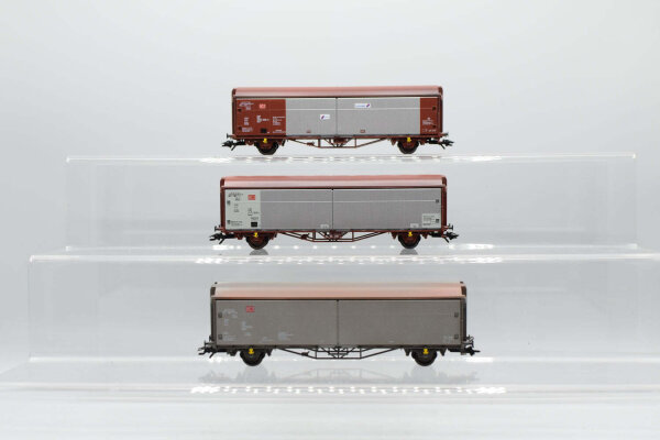 H0 Konvolut Seitenwandschiebewagen silber/braun, grau; DB (17008342)