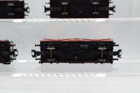 Märklin H0 Konvolut Flachwagen / Hochbordwagen (Teilweise mit Ladung); braun DB (17008281)
