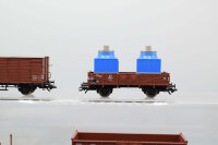 Roco H0 Konvolut Hochbordwagen, Gdeckter Güterwagen, Rungenwagen, Niederbordwagen mit Ladung "Abzugsanlagen"; DB/DR (17008440)