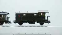 ROCO H0 Konvolut 2achs Personenwagen 2./3.Kl, 3.Kl, Packwagen, grün, Deutsche Reichsbahn (17007843)