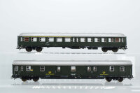 ROCO H0 Konvolut Abteilwagen 2.Kl grün; Personenwagen 1./2.Kl grün, Postwagen grün; DB/DBP (17007934)