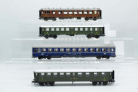 ROCO H0 Konvolut Abteilwagen 2.Kl blau, SSB/CFF/FFS, Personenwagen 2./3.Kl grün, 3.Kl grün, SSB/CFF; Restaurantwagen braun SBB/FFS/CFF (17007935)