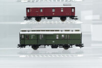 H0 Konvolut Packwagen rot; Packwagen grün; DB (17007960)