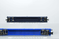 Jouef H0 Konvolut Seitenschiebewagen "Cargowaggon", silber/blau, DB; "Fret SNCF", grau, SNCF (17007980)