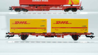H0 Konvolut Kombiwaggon mit LKW-Auflieger "Lagnese Summer Inside"; Containertragewagen "DHL"; DB/DB Cargo (17008108)
