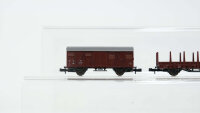 Roco/Lima N Konvolut Rungenwagen/ ged. Güterwagen/ Hochbordwagen/ Schotterwagen DB (37002143)