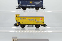 Märklin H0 Konvolut Gedeckte Güterwagen mit BrhS "Früh Kölsch", "Kaiser Friedrich Quelle", Thurn und Taris"; DB (17008513)