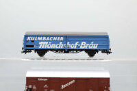Märklin H0 Konvolut Kühlwagen "Bananen", braun / "Kulmbacher Mönchshof-Bräu", blau; DB (17008519)
