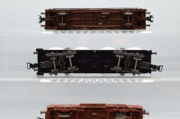 Fleischmann/u.a. H0 Konvolut Silowagen "Bayern Zement",blau/weiß, DB / Seitenwandschiebewagen "Rail Cargo Austria", silber/braun, ÖBB / Gedeckter Güterwagen,braun, DSB (17008557)