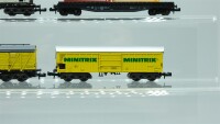 Minitrix/Roco N Konvolut ged. Güterwagen/ Hilfszug-Gerätewagen/ Containertragwagen DB (37002190)