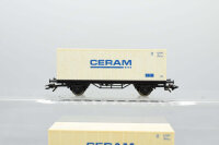 Märklin H0 Konvolut Flachwagen mit Container "Cream"; DB (17008626)