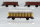 Märklin H0 Konvolut Hochbordgüterwagen (teilw. mit BrHs) "Kohle"; Rungenwagen mit Plane "Stroh"; Kühlwagen "Migros"; DB (17008659)