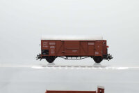 H0 Konvolut Selbstentladewagen mit Schotter; Hochbordgüterwagen mit BrHs; Gedeckter Güterwagen mit BrHs; braun DR (17008737)