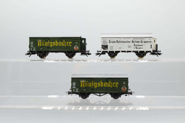 Roco H0 Konvolut Kühlwagen (teilw. mit BrHs) "Erste Kulmbacher Aktienbrauerei", "Königsbacher"; DR/Länderbahnen (17008802)