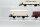 Piko H0 Konvolut Kühlwagen mit BrHs, Kühlwagen weiß; Hochbordgüterwagen braun; DR (17008882)