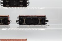 Roco H0 Konvolut Hochbordgüterwagen (teilw. mit Ladung "Kohle"); braun, DB (17008895)