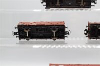 Roco H0 Konvolut Hochbordgüterwagen mit BrHs; Hochbordgüterwagen teilw. mit Ladung "Kohle" braun, DR (17008898)