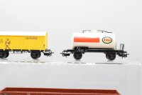 Märklin H0 Konvolut Niederbordwagen/ ged. Güterwagen/ Kesselwagen/ Schwertransportwagen DB (17008945)