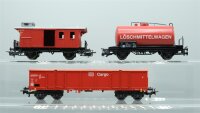 Märklin H0 Konvolut Hochbordwagen/ Kesselwagen/ Güterzugbegleitwagen DB Cargo/u.a. (17009017)